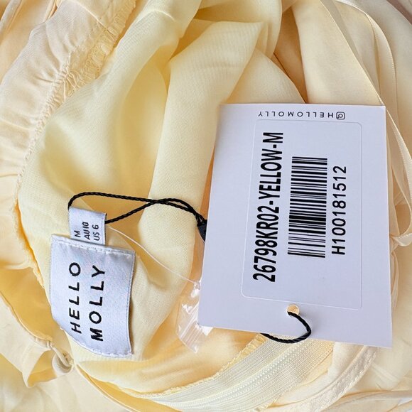 Hello Molly Secret Spot Dress NWT Yellow Size Medium / 6 - Picture 8 of 9